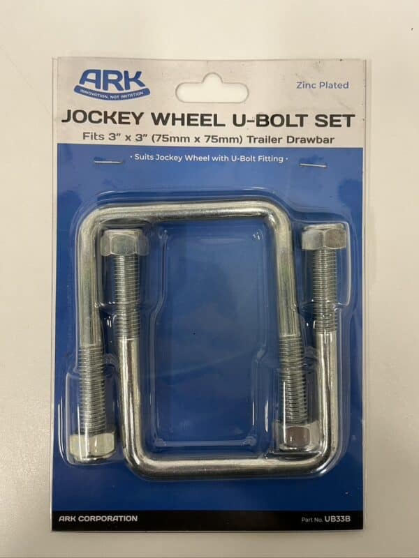 Jockey Wheel U-Bolt Set - 75mm x 75mm