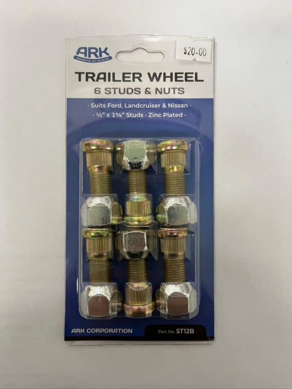 Trailer Wheel Studs & Nuts - Ford/Landcruiser