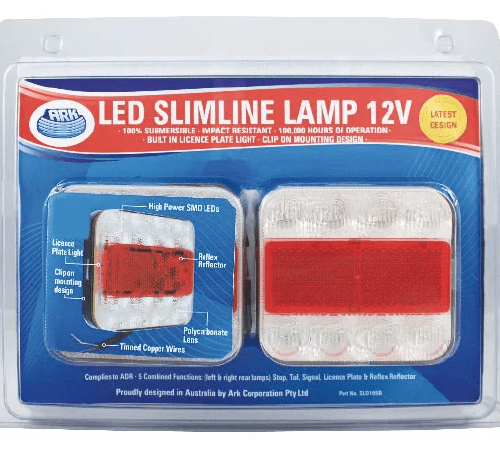 Ark LED Slimline Square Lamp Light 12v